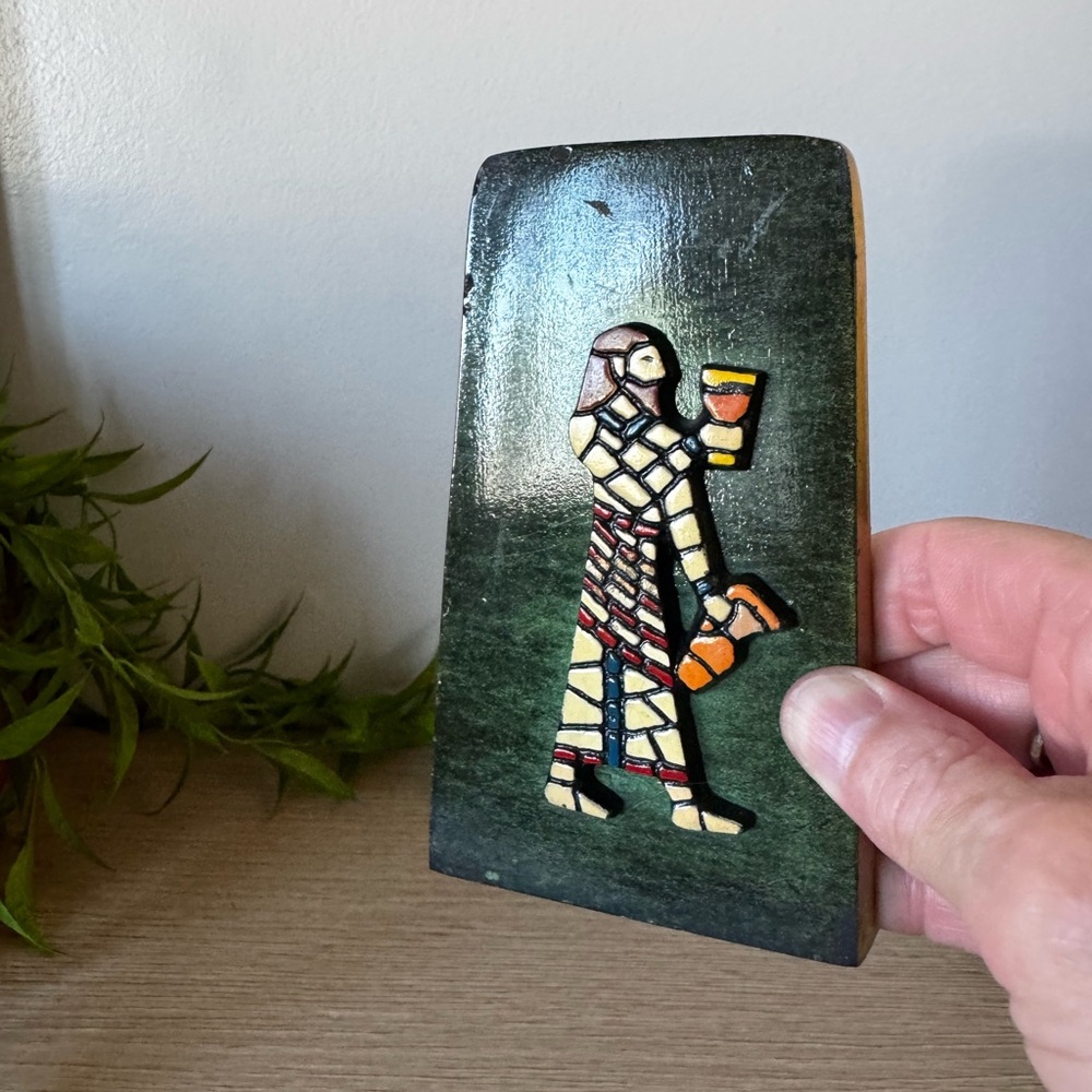 Mosaic Design Green Bookends - Picture 6 of 8